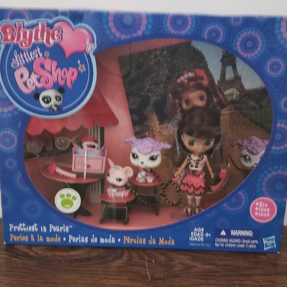 Littlest Pet Shop Prettiest in Pearls Blythe B14 pets #1863 & #1862 - Picture 3 of 4